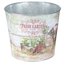Produkt Doniczka metalowa Fresh Garden Kolorowa Vintage H18cm