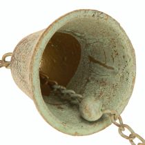 Produkt Metalowy dzwonek wietrzny z sercem i dzwonkiem dekoracja ogrodowa antyczny 72cm