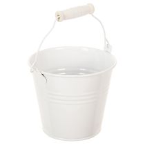 Produkt Wiadra metalowe, białe, Ø12cm, wys.10cm, 8 szt.
