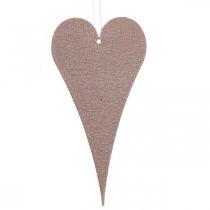 Produkt Dekoracja wisząca Serca do powieszenia Pomarańczowo/Fioletowa 15cm 6 szt