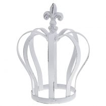 Produkt Korona metalowa biała Ø13cm W17,5cm