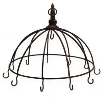 Produkt Metalowa korona do zawieszenia w kolorze rdzawo-brązowym Ø31cm W31cm