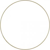 Metalowy pierścionek pierścionek dekoracyjny Scandi pierścionek ozdobny pętelka złoty Ø 30,5 cm 6 sztuk