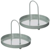 Produkt Taca dekoracyjna do zastosowania w kuchni i dekoracji stołu jadalnego, uchwyt wysoki, 18 cm
