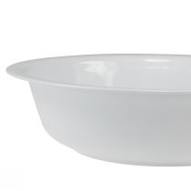 Produkt Miska metalowa, miska biała, emaliowana, Ø36cm W9,5cm