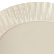 Produkt Metalowa płytka dekoracyjna szara z podstawą metalowa płytka Ø14cm 2 szt.