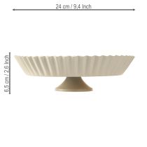 Produkt Metalowa płytka dekoracyjna w kolorze szarym retro z podstawą metalową Ø24cm 2szt.