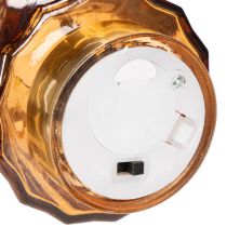 Produkt Szklana choinka LED, dekoracja do użytku wewnątrz, zasilana bateriami, 13 cm, 2 sztuki