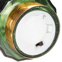 Produkt Szklana choinka z lampkami LED, dekoracja stołu, Boże Narodzenie, 13cm, 2 sztuki