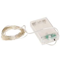 Produkt Mikro lampki choinkowe LED 20 ciepłych białych z timerem na baterie 6 szt.