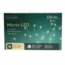 Produkt Mikro łańcuch świetlny LED zewnętrzny/ wewnętrzny 120 ciepły biały
