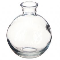 Produkt Miniaturowe szklane wazony Bulbous Blue Tinted Ø7.5cm H9cm 6 szt