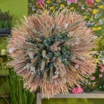 Produkt Mini włócznia palmowa, suszone kwiaty, dekoracja adwentowa, dni upamiętniające naturalne dł.33–34cm szer.7–9cm 4szt