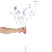 Produkt Sztuczna gałązka kwitnąca z mieniącymi się kwiatami, 80 cm