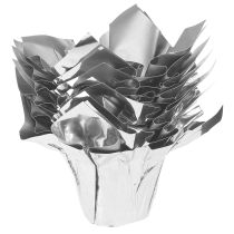 Produkt Mini doniczka srebrna opakowanie prezentowe Ø4,5cm W7cm 8 szt