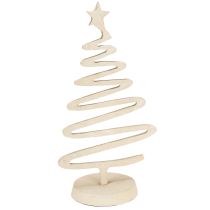 Produkt Miniaturowa metalowa ozdoba choinkowa gliniana optyka beżowa wys. 30cm