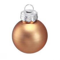 Produkt Mini bombki choinkowe szklane w kolorze złotym Ø2,5cm 22 szt