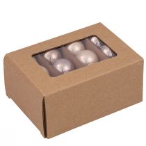 Produkt Mini bombki choinkowe szklane bombki kaszmirowe Ø3cm 22 szt