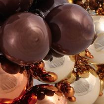 Produkt Mini bombki świąteczne drut szklany brązowo-złoty Ø25mm 140 szt