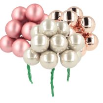 Produkt Mini bombki szklane różowo-kremowe Ø25mm 140 szt.
