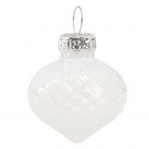 Produkt Mini bombki choinkowe białe bombki szklane 3cm 9 szt