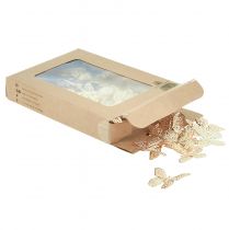 Produkt Mini motyle dekoracja kropkowana złota 3cm 50 szt