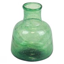 Produkt Mini szklany wazon Wazon na kwiaty zielony Ø8,5 cm W11 cm