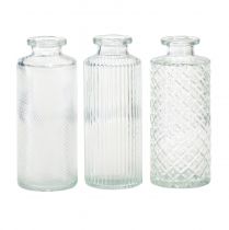Mini wazony szklane dekoracyjne wazony butelkowe Ø5cm W13cm 3szt