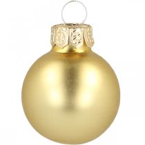 Produkt Mini bombki świąteczne szklane złote Ø2,5cm 24 szt
