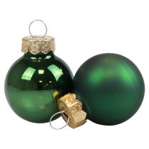 Produkt Mini bombki szklane zielone połysk/mat Ø2,5cm 20 szt
