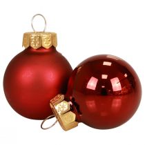 Produkt Mini bombki czerwone matowe/błyszczące Ø2,5cm 20 szt