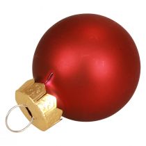 Produkt Mini bombki czerwone matowe/błyszczące Ø2,5cm 20 szt