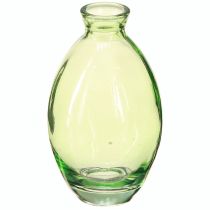Produkt Mini wazony szklane wazony szklane w kształcie bańki zielone przyciemniane H12cm 6 szt