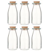 Produkt Mini wazony szklane z korkami wys. 13,5cm Ø5,5cm 6 szt.