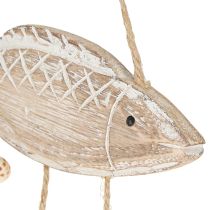 Produkt Mobilne morskie drewniane muszle rybne naturalne białe dł. 20 cm 2 szt.