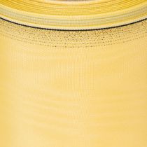 Produkt Wstążka do wieńca Moiré, żółta ze złotym wykończeniem, 125 mm x 25 m - Wysokiej jakości wstążka żałobna, wstążka dekoracyjna, wstążka kokardka