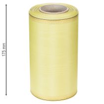 Produkt Wstążka do wieńca Moiré, jasnozielona ze złotym brzegiem, 175 mm x 25 m, wysokiej jakości dekoracja do florystyki