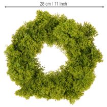 Produkt Wieniec z mchu sztucznego, dekoracyjny na stół lub drzwi, 28 cm