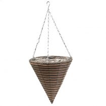 Kosz lekki worek stożkowy naturalny Ø30cm W36cm