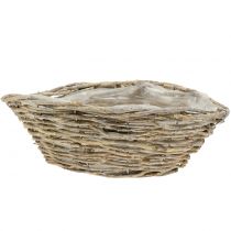 Produkt Statek wiklinowy do sadzenia roślin natura-biały myty L34cm