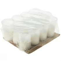 Produkt Świeca zapasowa do znicza grobowego biała wys. 10cm 12 szt.