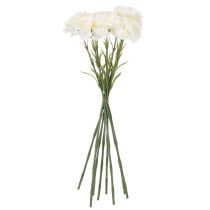 Produkt Sztuczny goździk z łodygą do bukietów i wianków, 56cm, 8 szt.