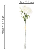 Produkt Bukiet sztucznych goździków, białe sztuczne kwiaty, dekoracja, 4 bukiety