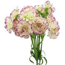 Produkt Goździk Biało-Fioletowy 64cm 4 szt