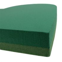 Produkt Materiał wtykowy z pianki kwiatowej w kształcie serca zielony 53 cm 2 sztuki dekoracji ślubnych