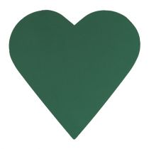 Pianka korkowa serce masa korkowa zielona 46cm x 45cm 2szt.