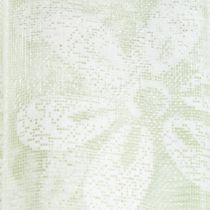 Produkt Wstążka organza, kwiatowa, prezentowa, zielona, 25 mm, 18 m