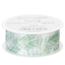 Produkt Wstążka organza, wstążka szyfonowa, zielona wstążka roślinna, 40 mm x 15 m