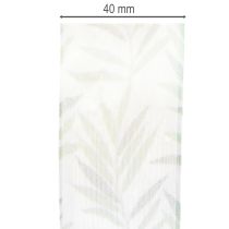 Produkt Wstążka organza, wstążka szyfonowa, zielona wstążka roślinna, 40 mm x 15 m