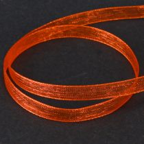 Produkt Wstążka z organzy wstążka prezentowa wstążka pomarańczowa krajka 6mm 50m